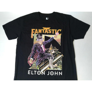 Elton John - Captain Fantastic Official Fitted Jersey T Shirt ( Men L ) ***READY TO SHIP from Hong Kong***